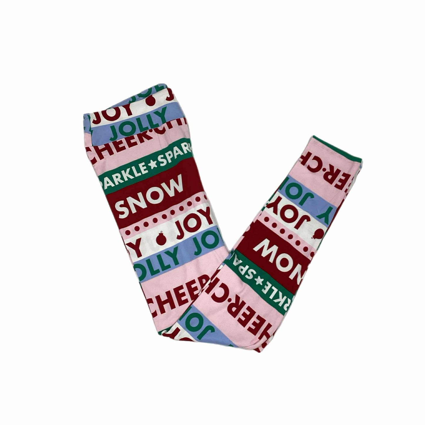 LuLaRoe Holiday Leggings - Jolly Cheer Stripes