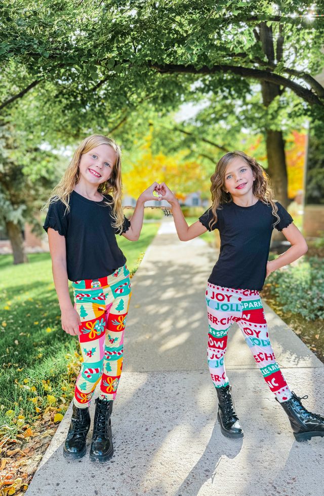 LuLaRoe Holiday Leggings - Gingerbread Playland