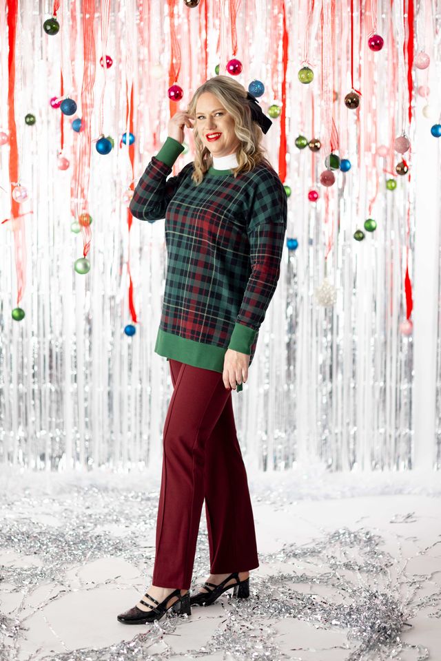 LuLaRoe Holiday Hannah - Evergreen Tartan