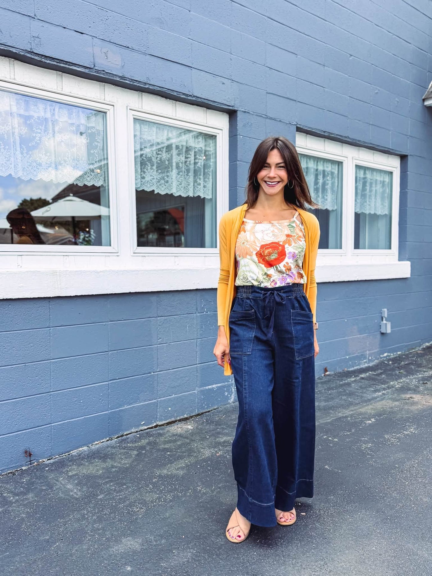 LuLaRoe Pull-On Patch Pocket Pant - Indigo Wash