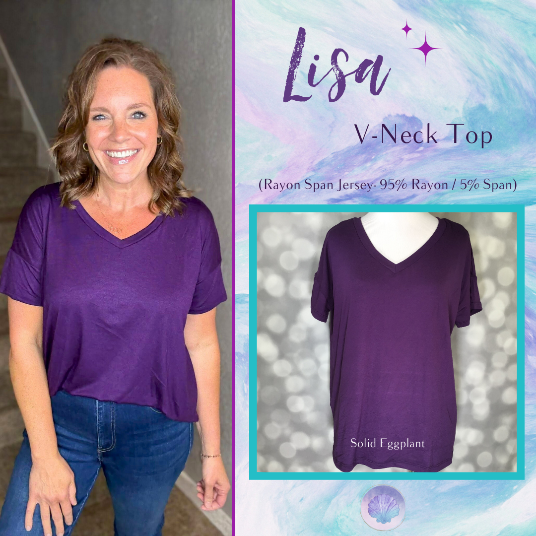 Lisa - Solid Eggplant