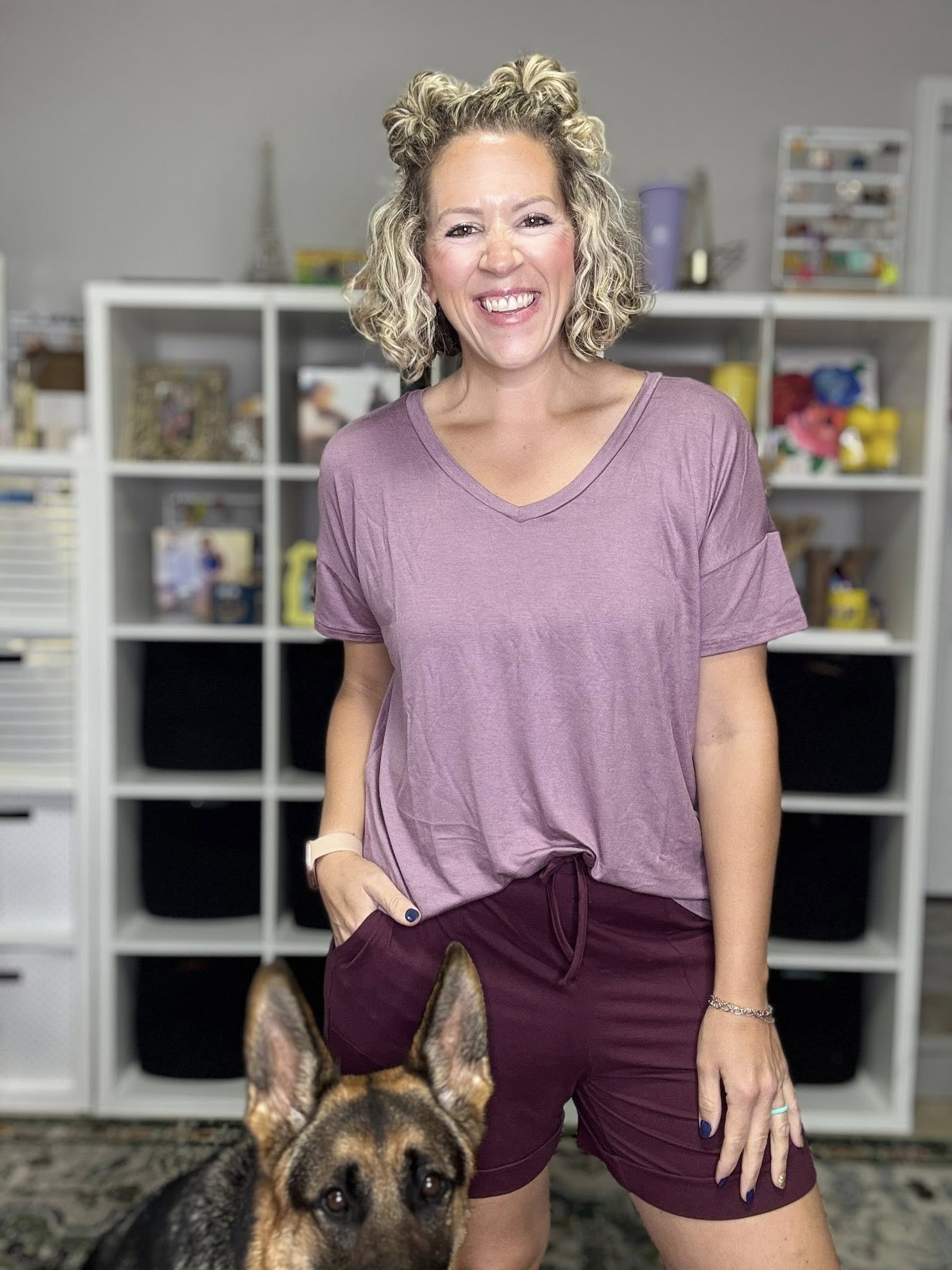 LuLaRoe Lisa - Solid Mauve Dusk H