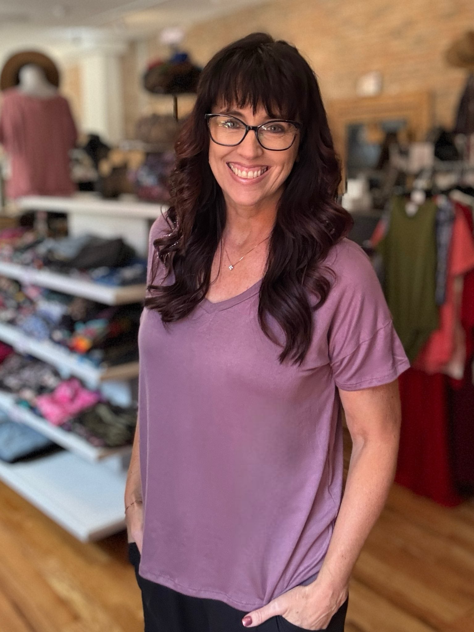 LuLaRoe Lisa - Solid Mauve Dusk H