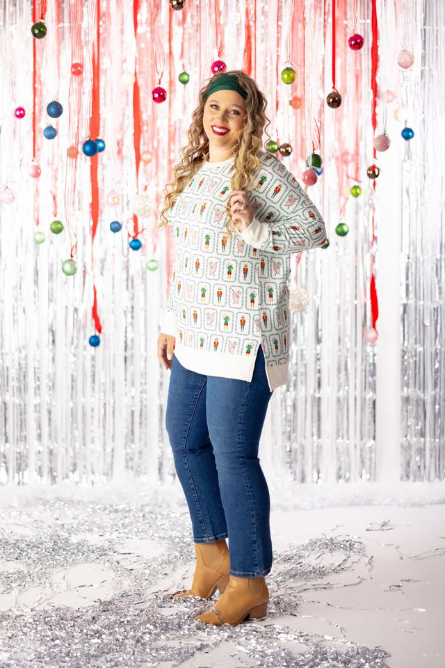 LuLaRoe Holiday Hannah - Sugar Plum Postage