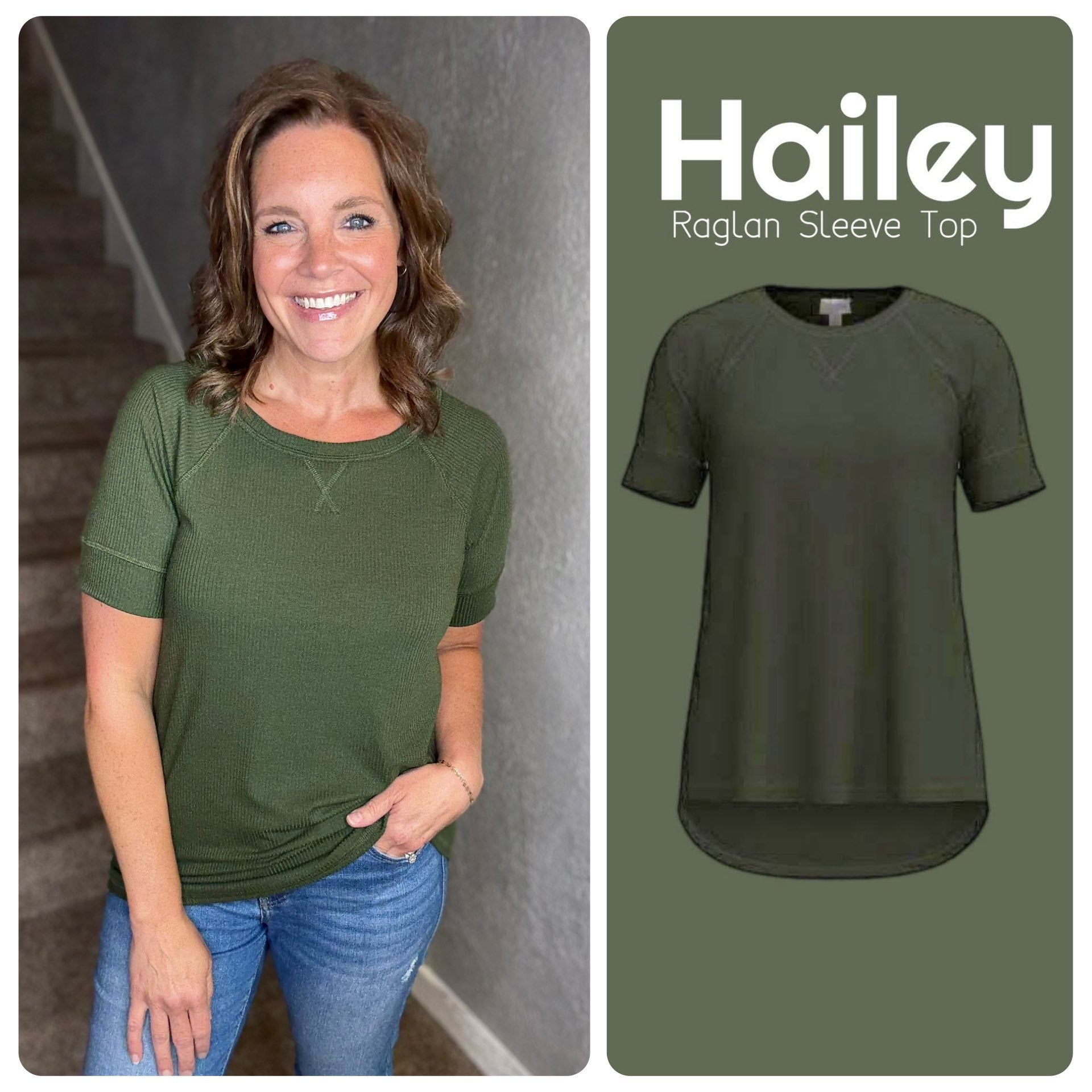 LuLaRoe Hailey - Solid Dark Olive