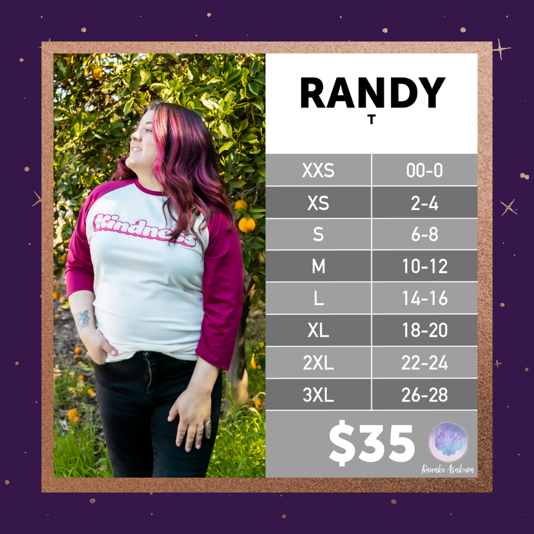 LuLaRoe LuLaRoe Randy Tee - Pink Line Blossom