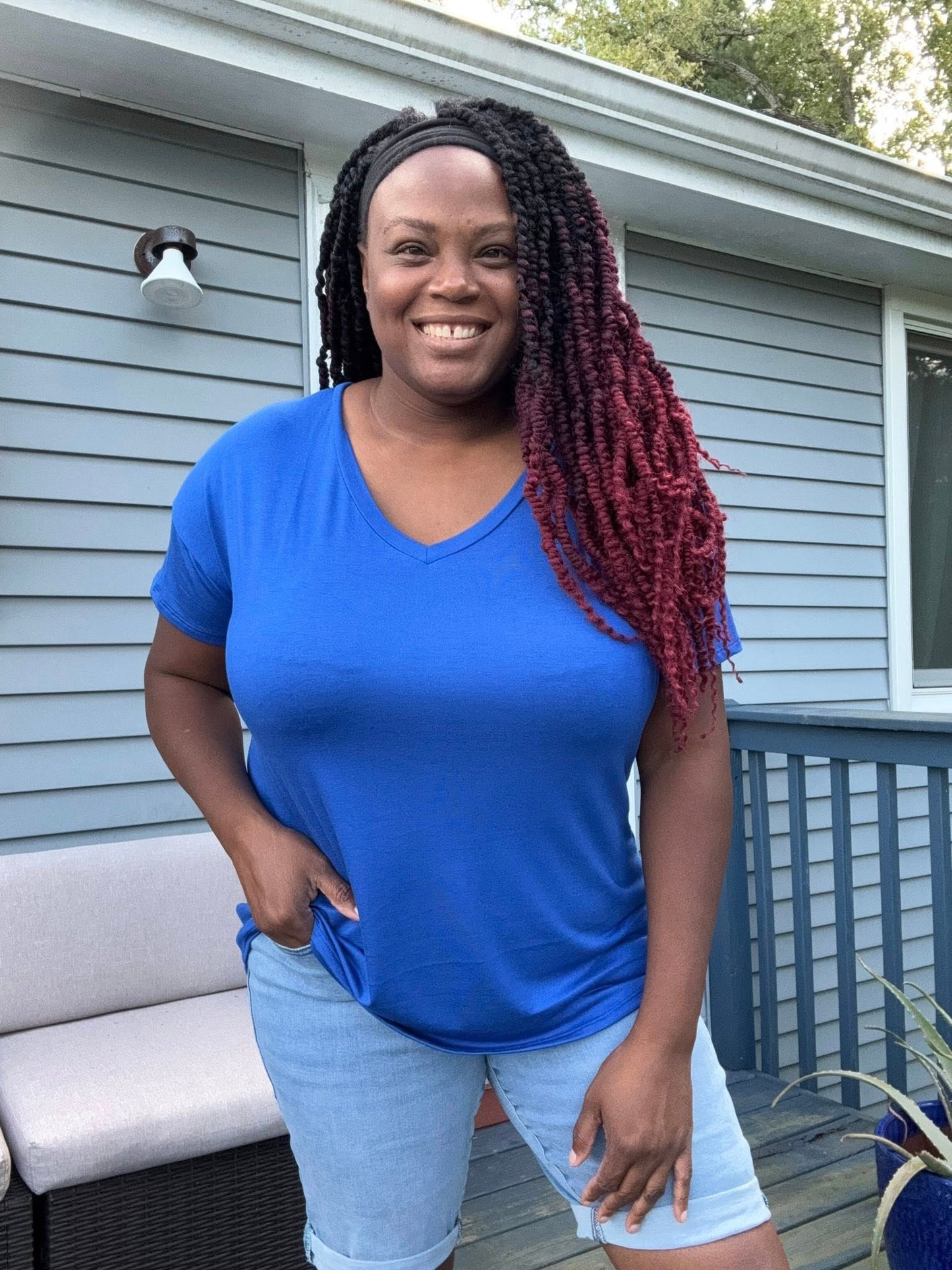 LuLaRoe Lisa - Solid Royal Blue