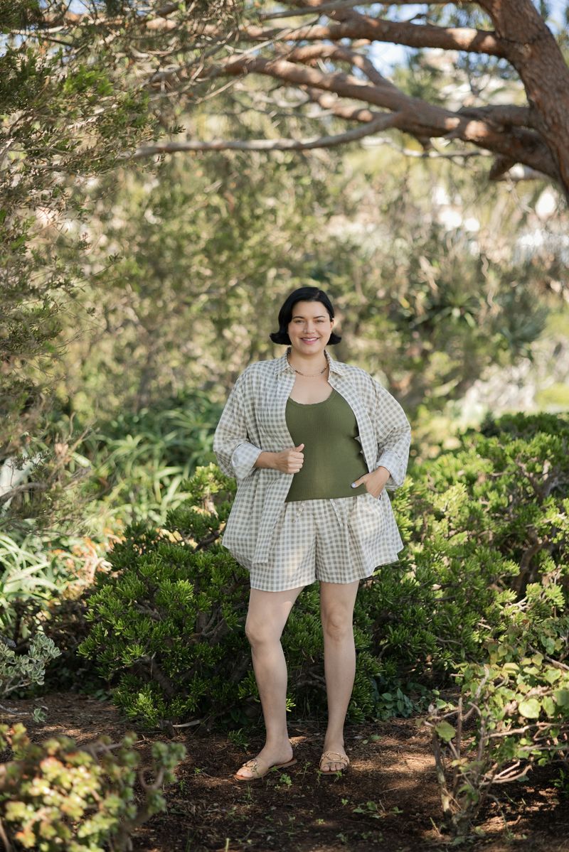 LuLaRoe Polly Set - Sandstone Gingham