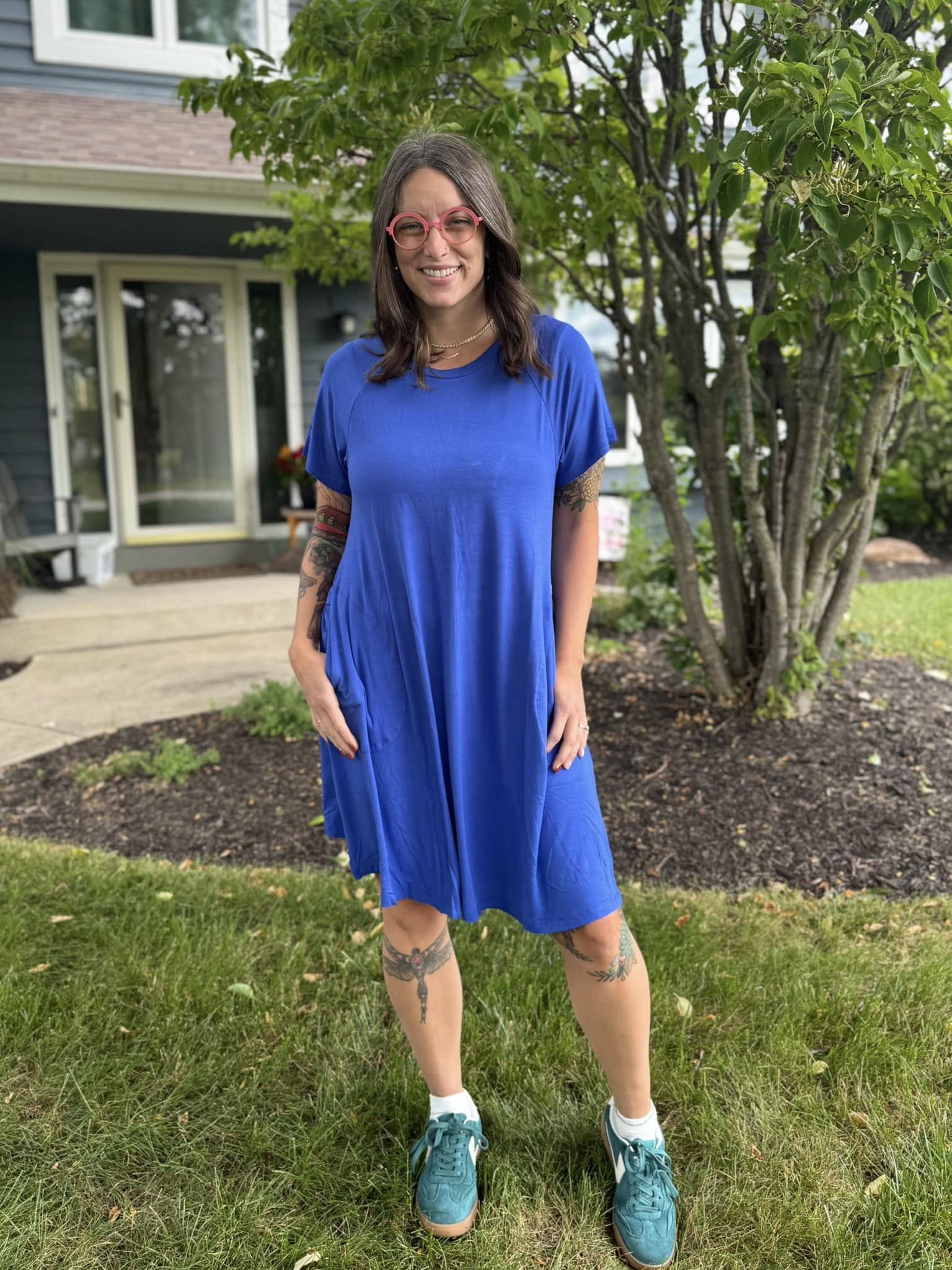 LuLaRoe LuLaRoe Celia Dress - Solid Royal Blue