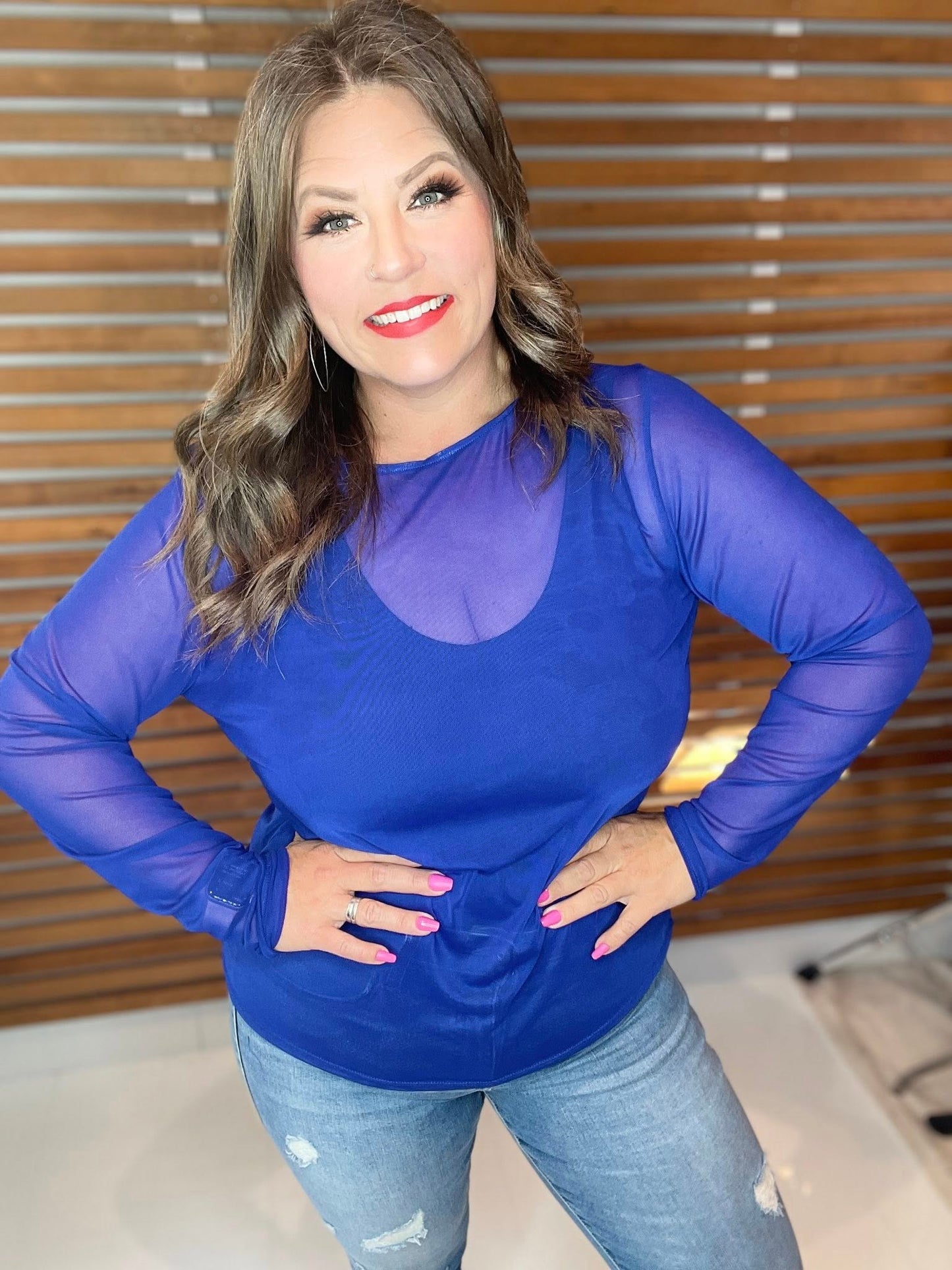 May - Solid Neon Royal Blue