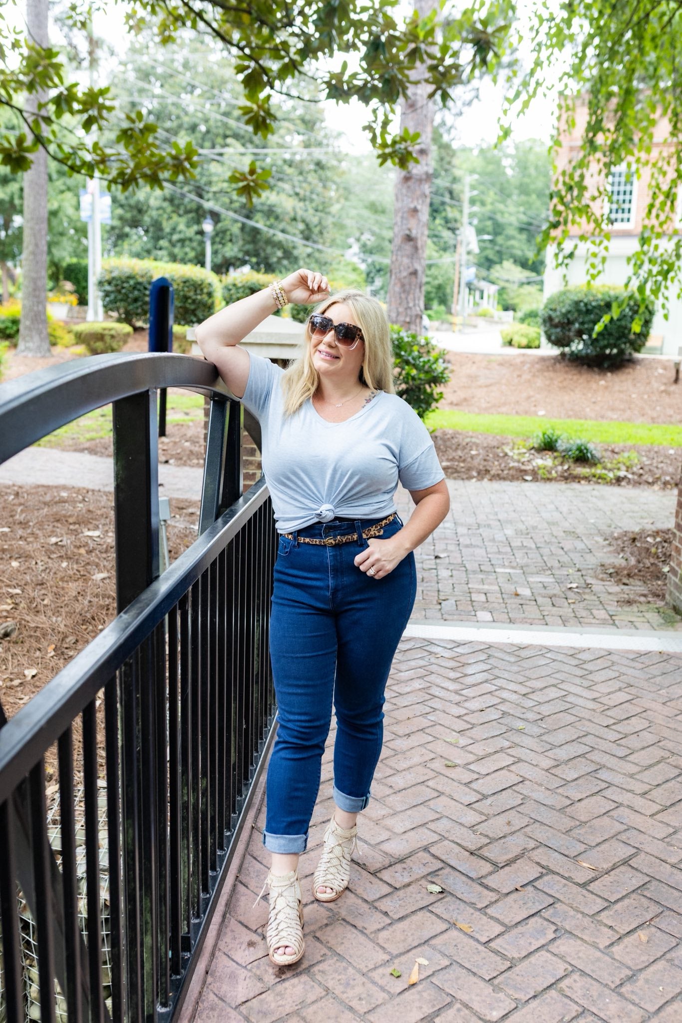 LuLaRoe Lisa - Solid Blue Rain Chambray
