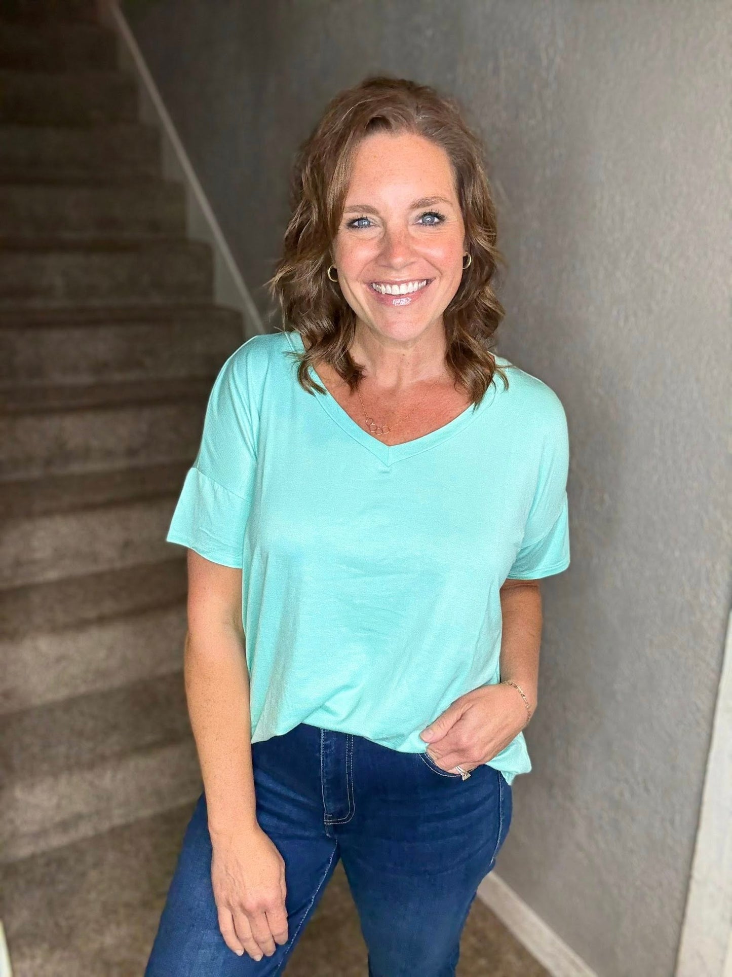 LuLaRoe Lisa - Solid Green Mint LT 740