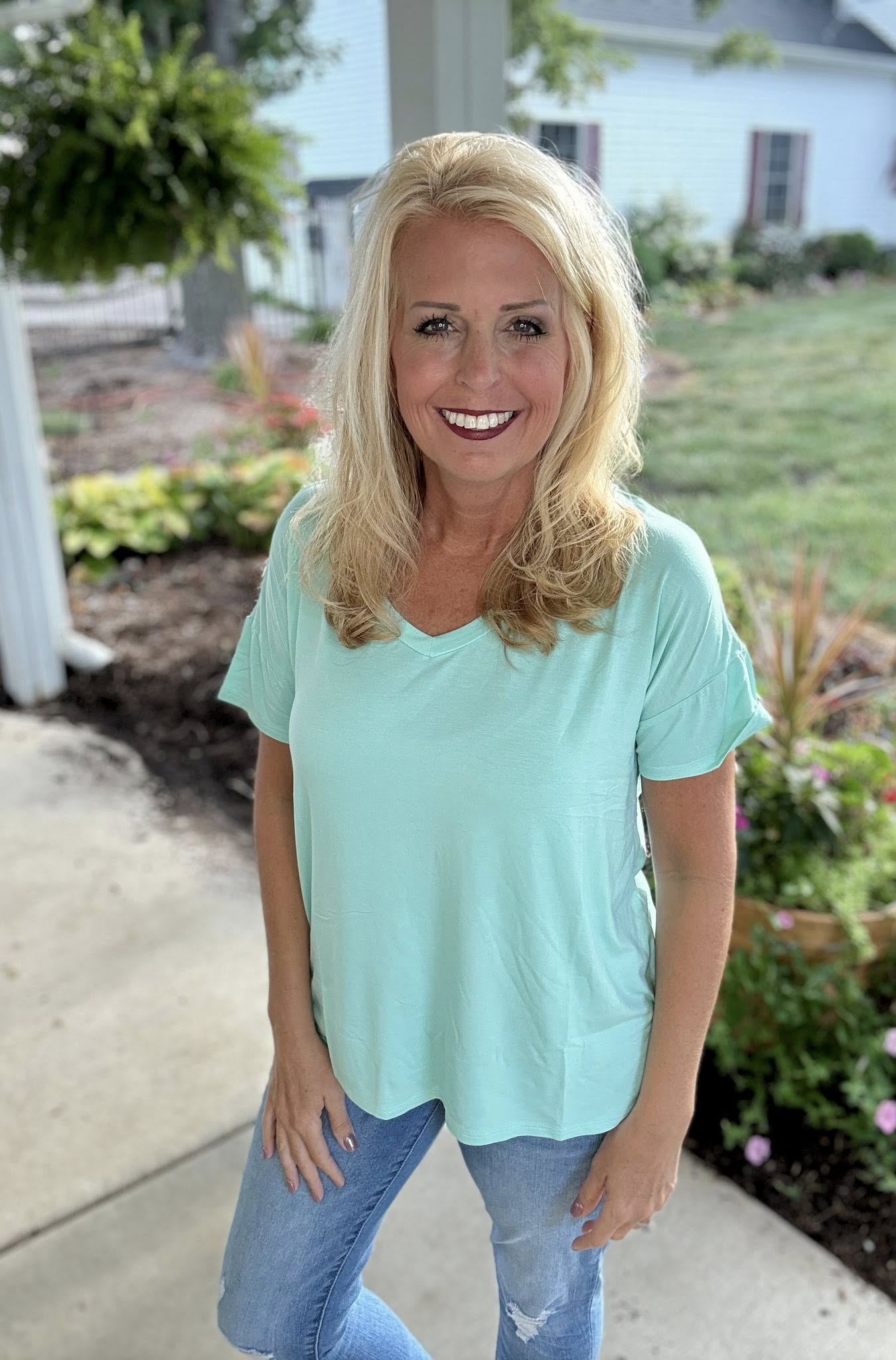 LuLaRoe Lisa - Solid Green Mint LT 740