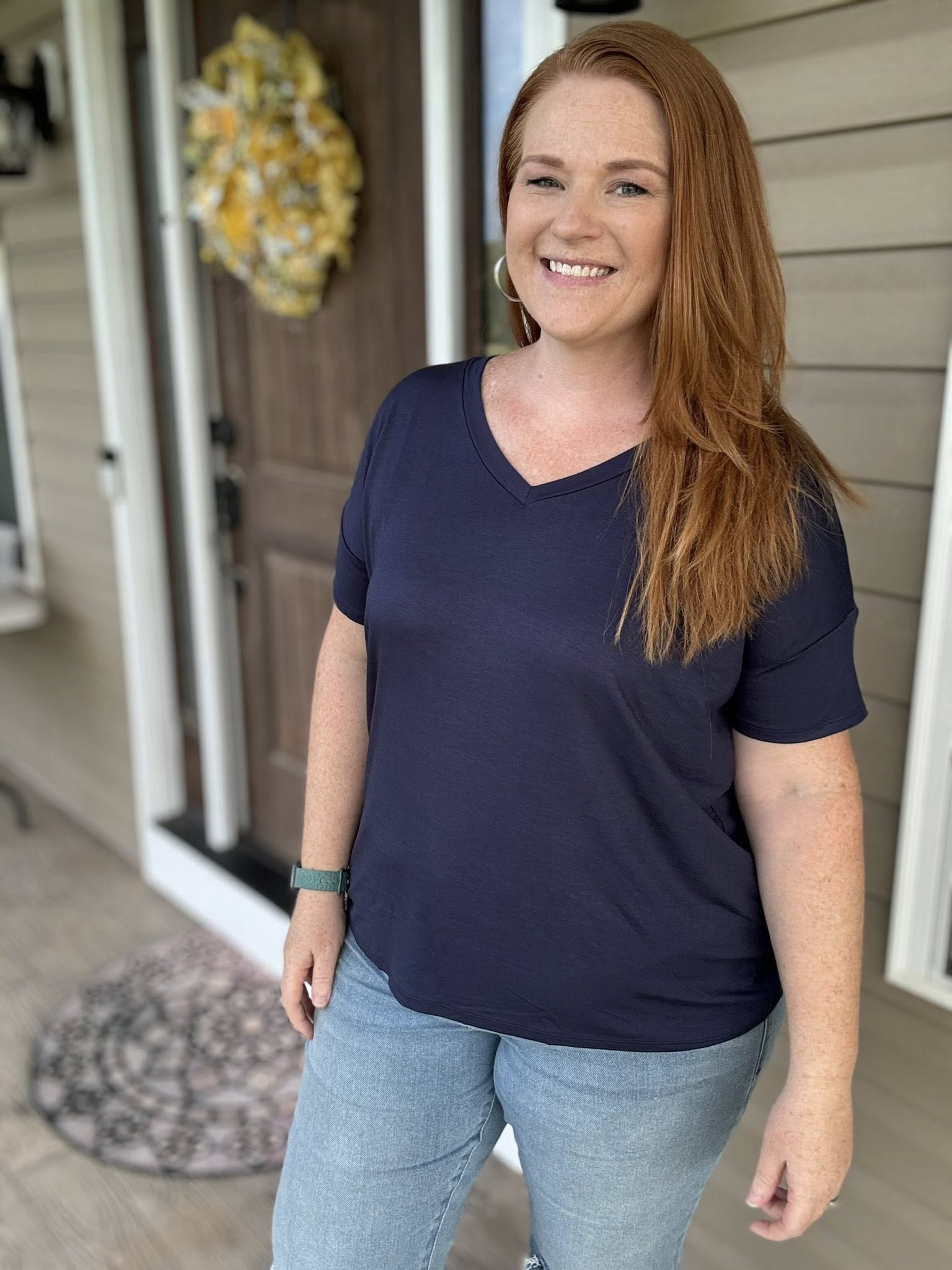 LuLaRoe Lisa - Solid Navy B-740