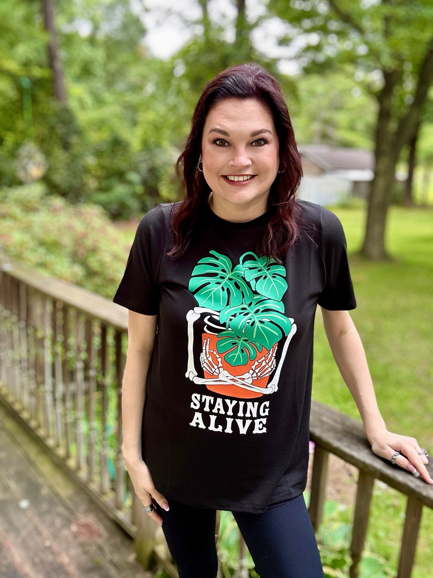 LuLaRoe Halloween 2025 - Rivkah Top - Staying Alive Monstera