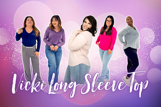 Effortless, Lived-In Style You’ll Love: Meet the Vicki Raw Edge V-Neck Long Sleeve Top 🤍