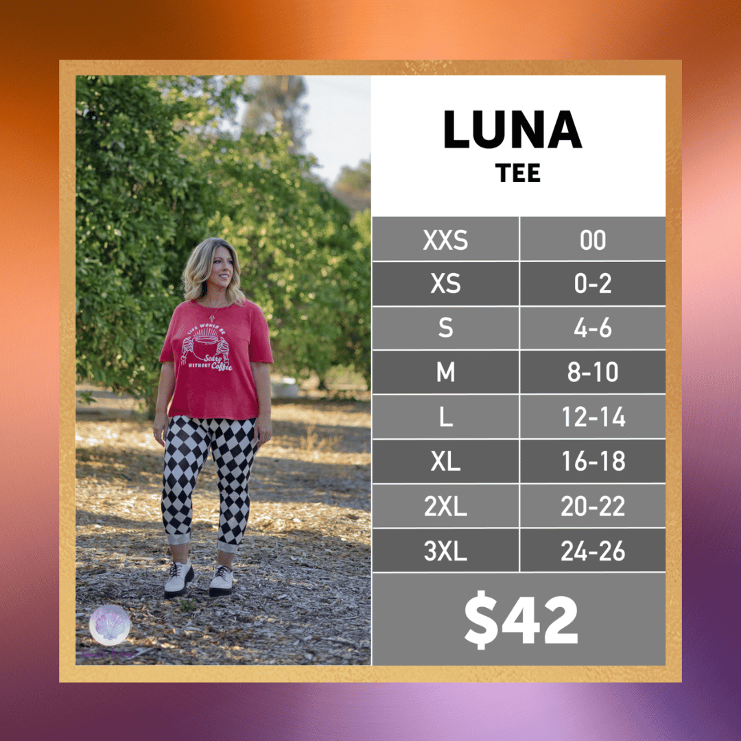 LuLaRoe Luna Tee – Halloween Graphic & Mineral Wash Cotton Tees