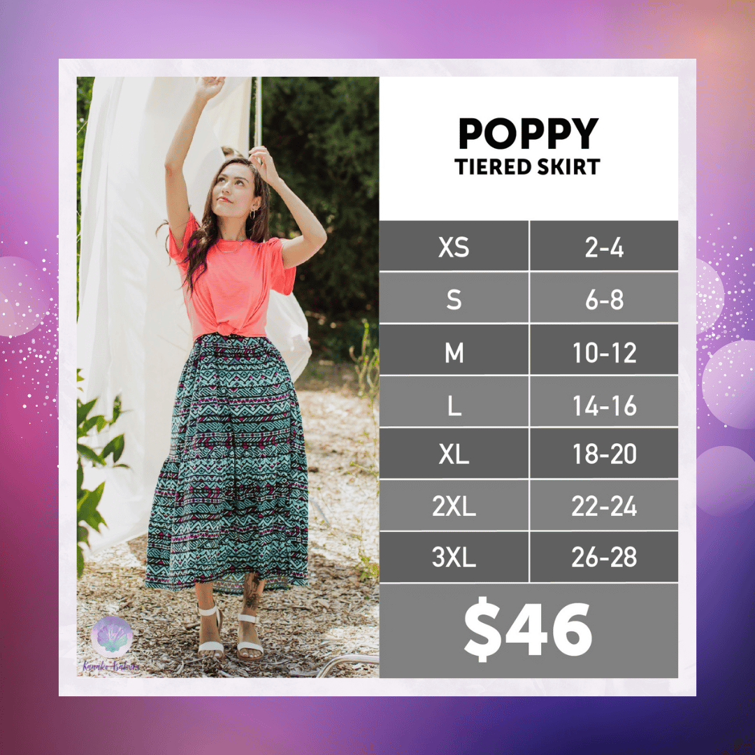 LuLaRoe Poppy Tiered Maxi Skirt – Flowy Eyelet & Everyday Elegance