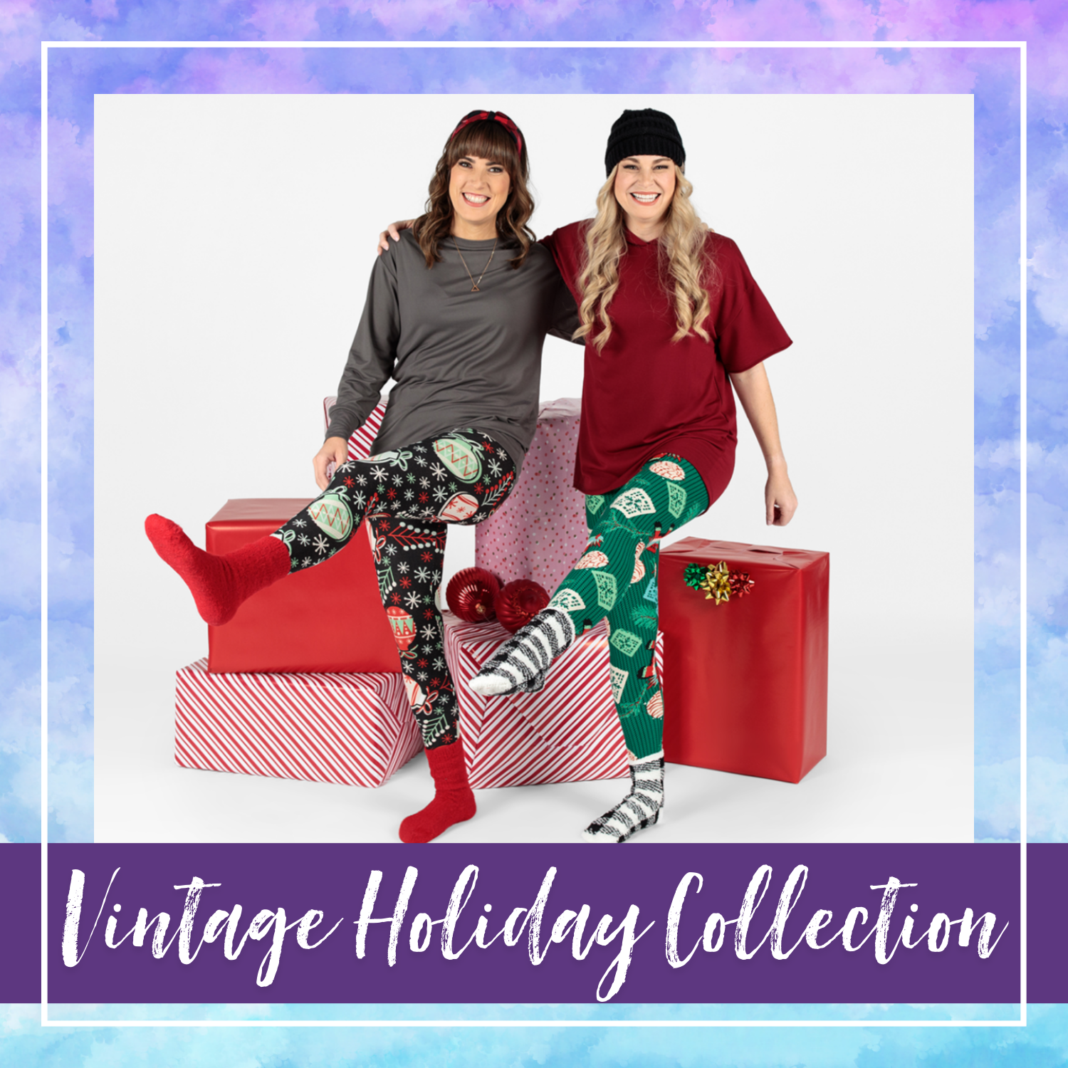 Vintage Holiday Leggings