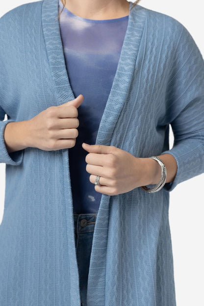 LuLaRoe Connie Lightweight Overlay - Solid Denim Blue