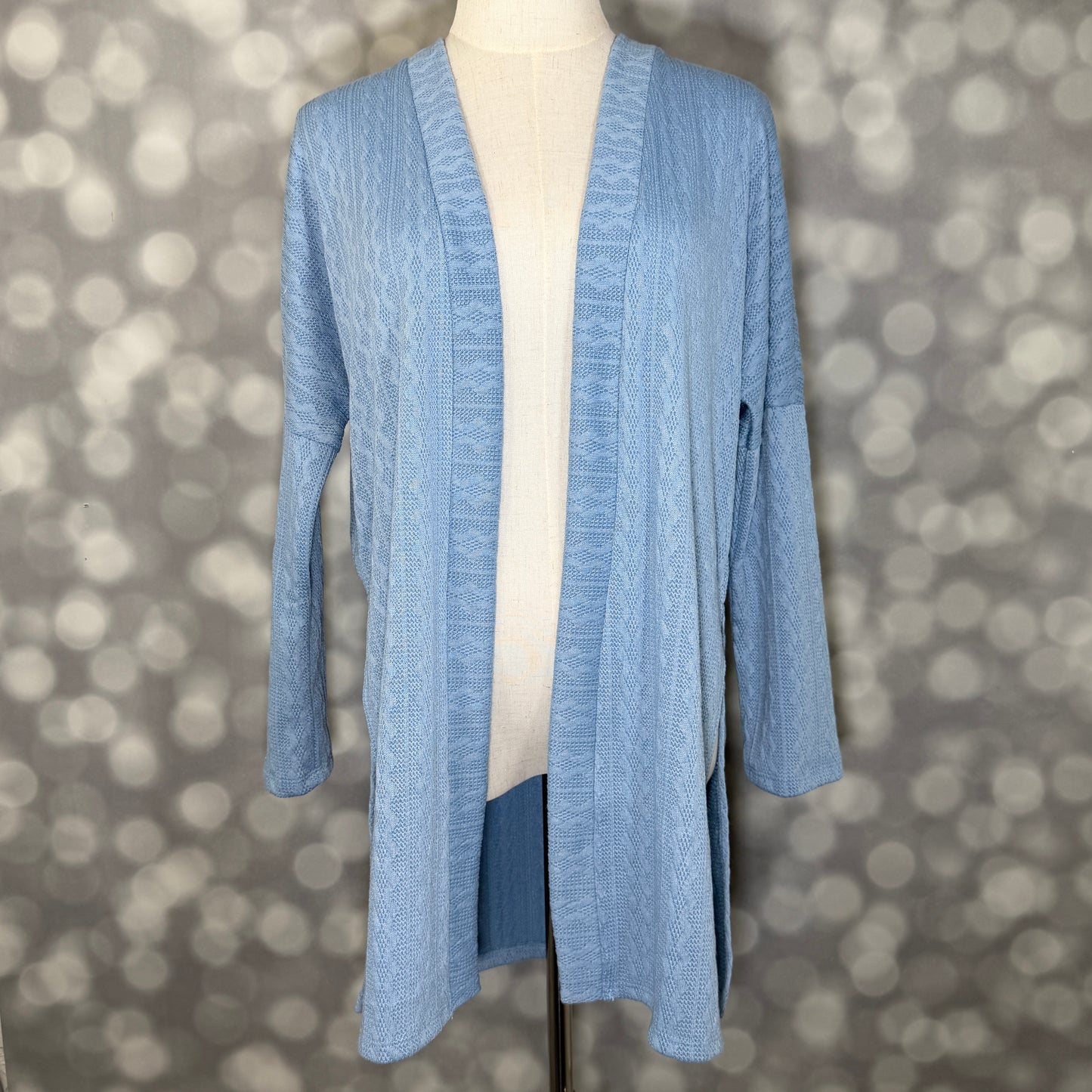 LuLaRoe Connie Lightweight Overlay - Solid Denim Blue