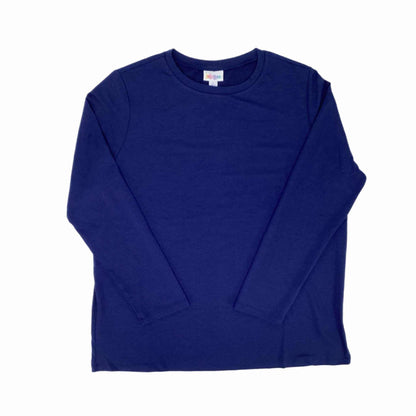 LuLaRoe Holiday Sharon - Solid Blue Winter Classic