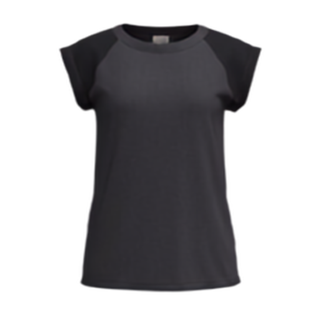 LuLaRoe Ashley Raglan T - Solid Deep Charcoal