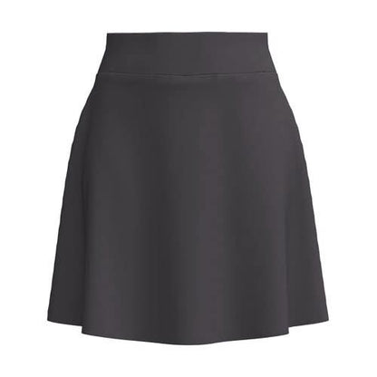 Solid charcoal skirt on a white background