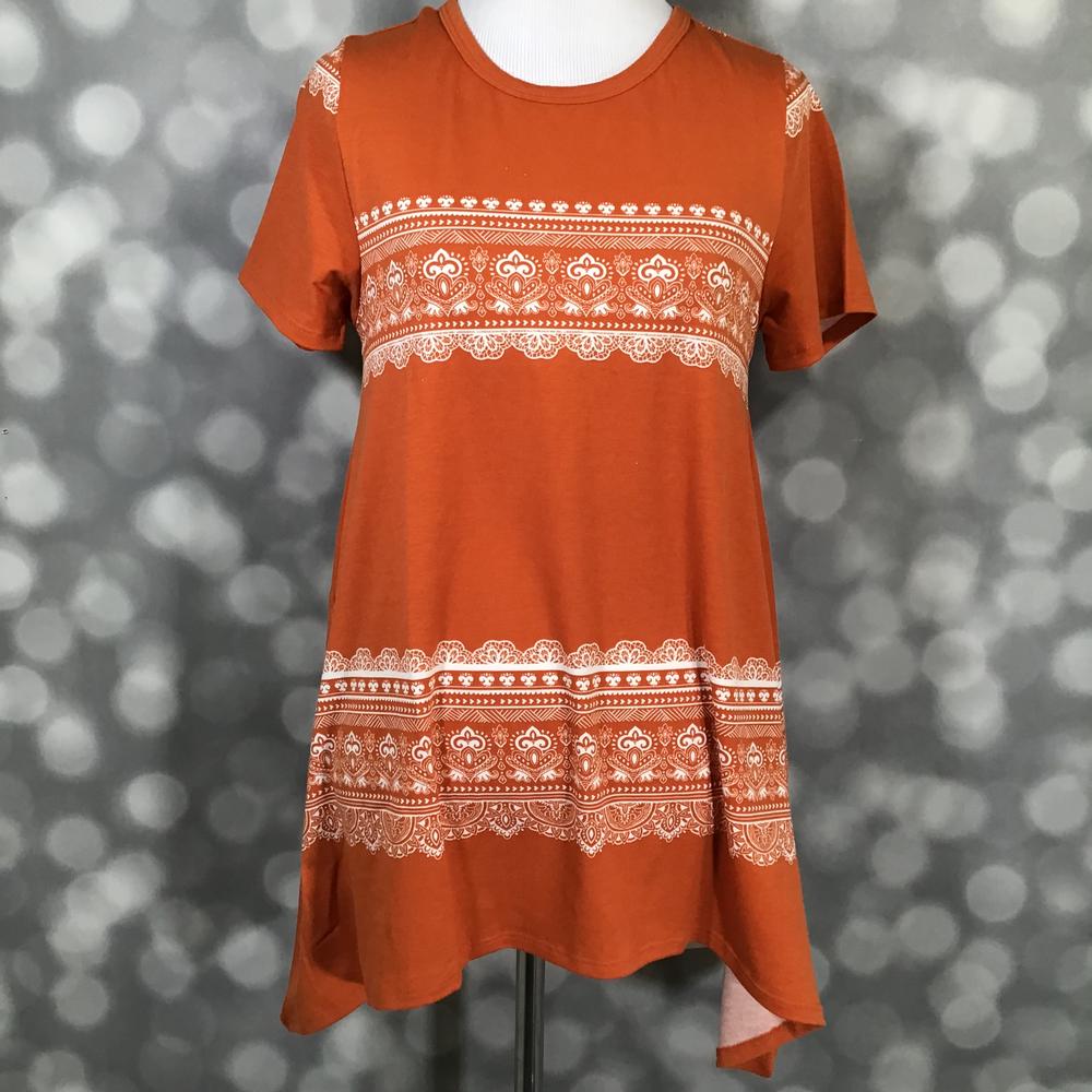 Melissa - Rust Boho Lacework