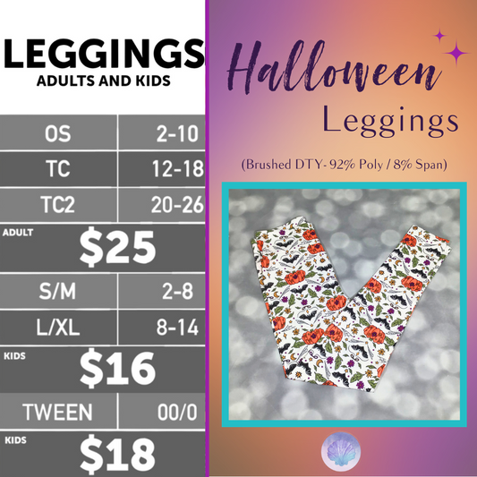 LuLaRoe Halloween 2025 - Leggings - Pumpkin Patch Party