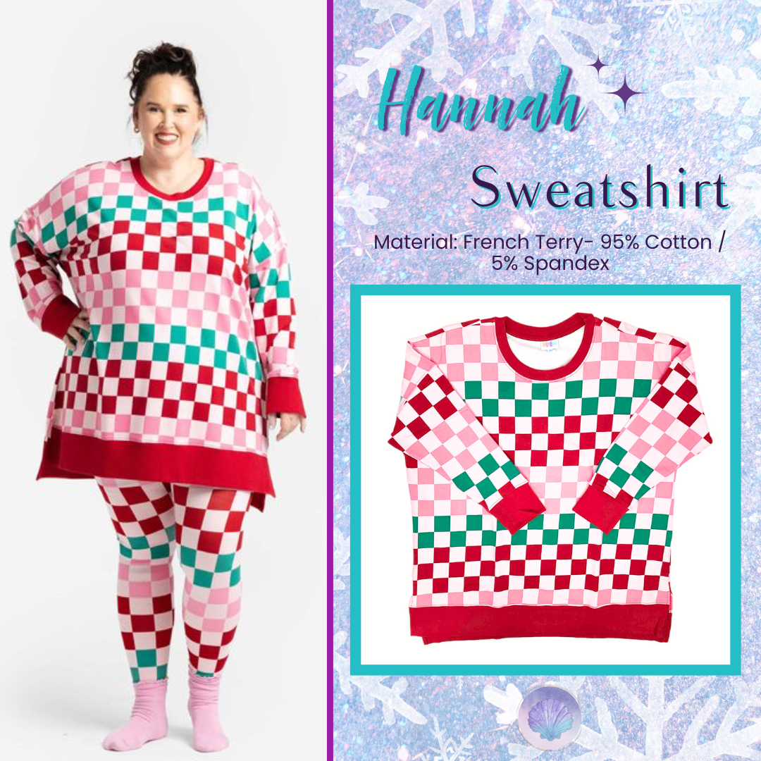 LuLaRoe Holiday Hannah - Holiday Checkmate