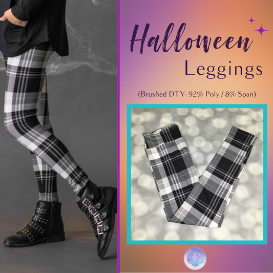 LuLaRoe Halloween 2025 - Leggings - Shadow Check