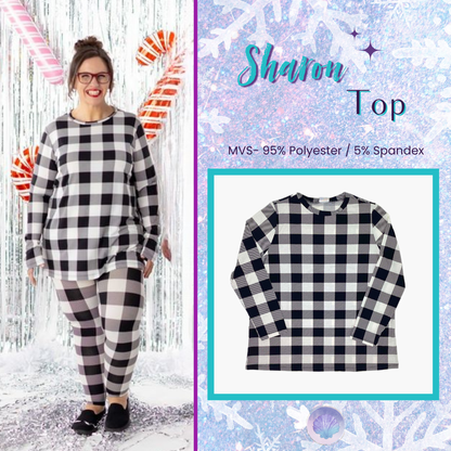 LuLaRoe Holiday Sharon - Buffalo Check