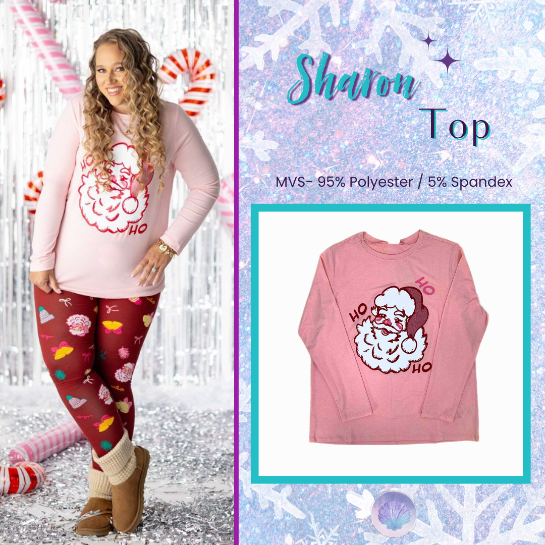 LuLaRoe Holiday Sharon - Ho Ho Honey