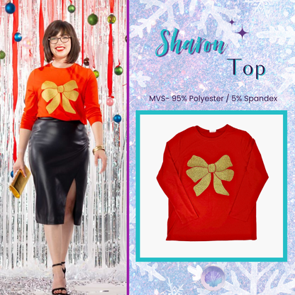 LuLaRoe Holiday Sharon - Wrapped In Gold