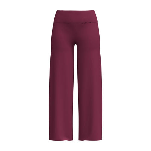 LuLaRoe LuLaRoe Essential Wide Leg Pant  - Solid Garnet Red 