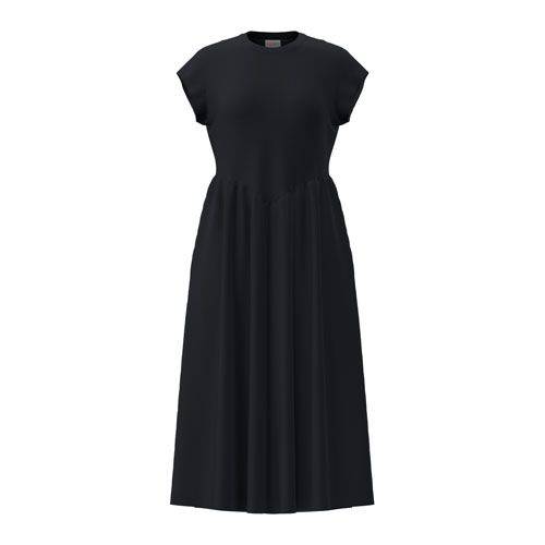 LuLaRoe Cassandra Cap Sleeve Midi Dress – Solid Black – product view