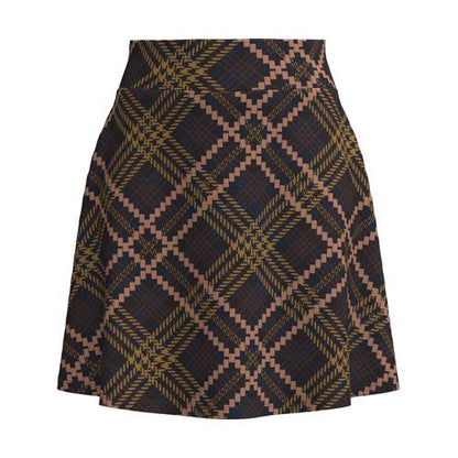 LuLaRoe Eileen Skort - Navy, Mustard & Blush Plaid