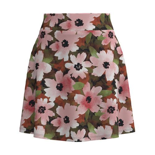 LuLaRoe Eileen Skort - Blush & Olive Watercolor Floral