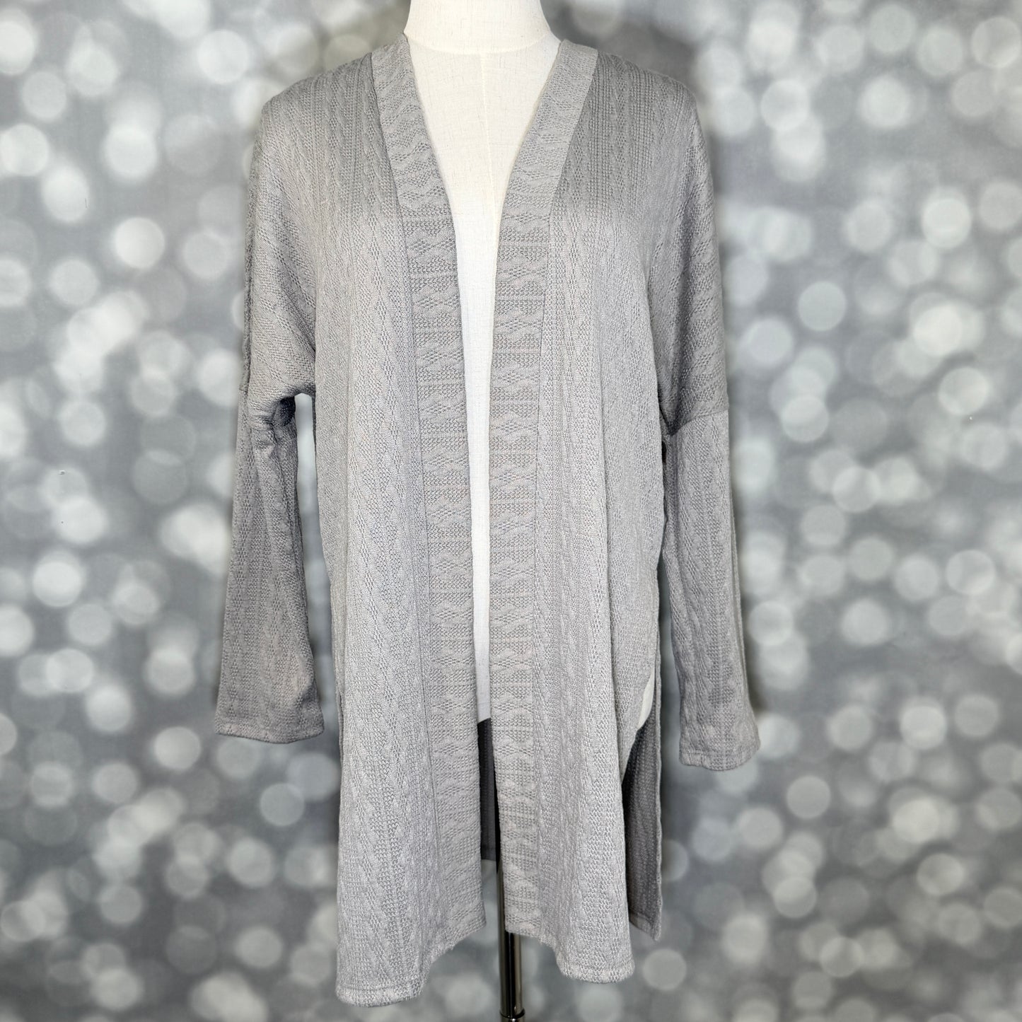 LuLaRoe Connie Lightweight Overlay - Solid Heather Gray