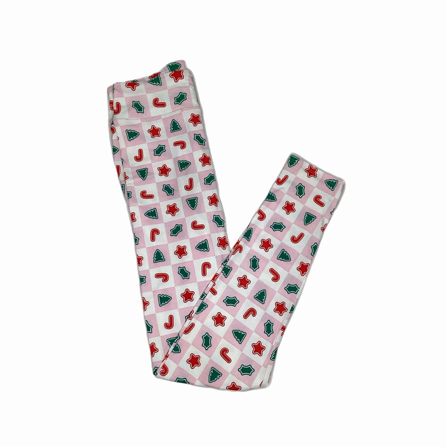 LuLaRoe Holiday Leggings - Sugar Cookie Squares