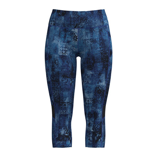 LuLaRoe LuLaRoe RISE Fearless Crop Legging - Midnight Tide Marble 