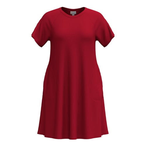 LuLaRoe LuLaRoe Celia Dress - Solid Crimson Red 