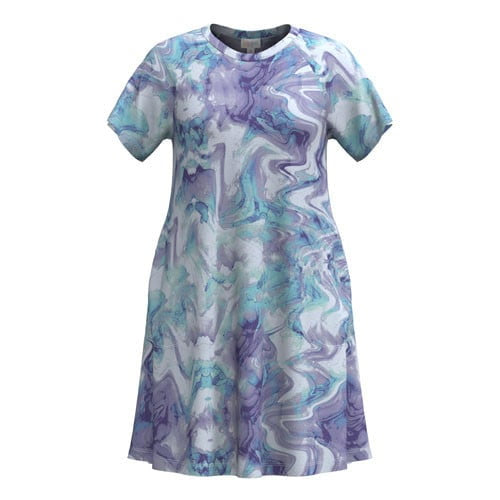LuLaRoe LuLaRoe Celia Dress - Aqua Amethyst Marble 