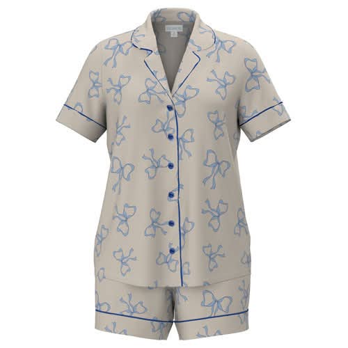 LuLaRoe Candy PJ Set - Blue Ribbon Sketch