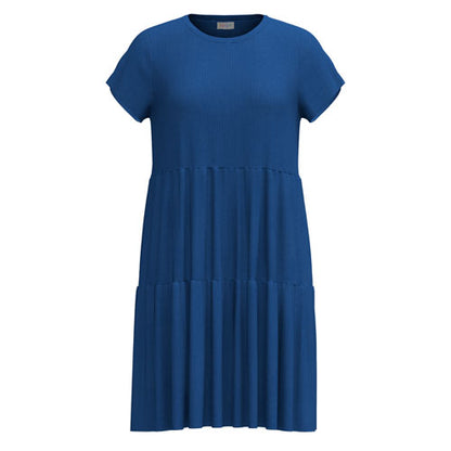 LuLaRoe Ariel Tiered Dress - Solid Sapphire Blue