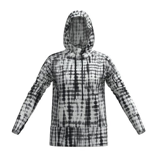 LuLaRoe LuLaRoe Regan 2.0 Pullover Hoodie – Inkstone Tie-Dye Grid 