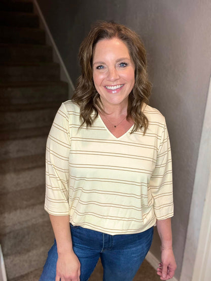 LuLaRoe LuLaRoe Eden Top - Soft Sandstone Neutral 