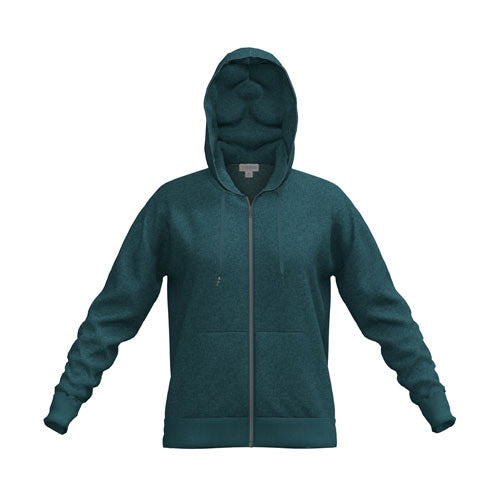 LuLaRoe LuLaRoe Essential Zip Hoodie - Solid Deep Juniper 