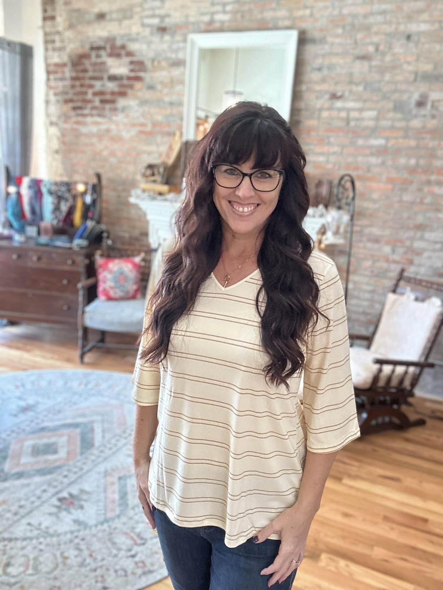 LuLaRoe LuLaRoe Eden Top - Soft Sandstone Neutral 